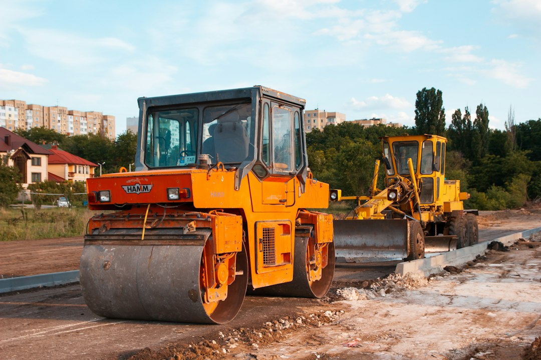 Construction of a road and new cottages in the private sector. Dont forget to credit the author, please)